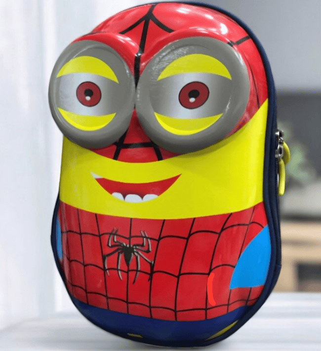 Spider Minions School Bag, Cartoon Hard Shell Bag, Children's Girls Boys Kindergarten School Bags Spider Minions School Bag, Cartoon Hard Shell Bag, Children's Girls Boys Kindergarten School Bags